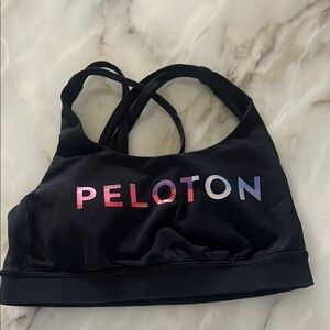 Lululemon /Peloton collab-Black Sports Bra with Racerback Design